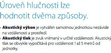 Akust.tlak se u čerpadel udává typ. ve vzdálenosti 1m a 5m