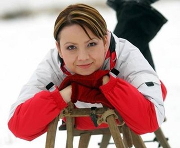 Jolana Voldánová, na saních, 2006