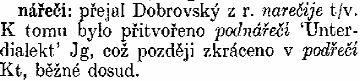 Původ slova nářečí
